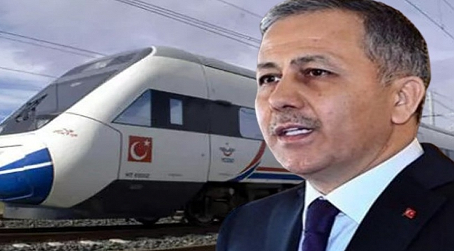 Bakan Yerlikaya'dan İzmir - Ankara hızlı treni açıklaması