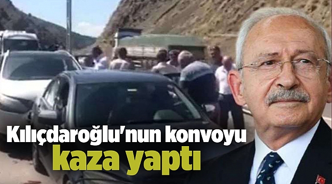 Kılıçdaroğlu'nun konvoyu kaza yaptı