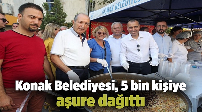 Konak Belediyesi, 5 bin kişiye aşure dağıttı