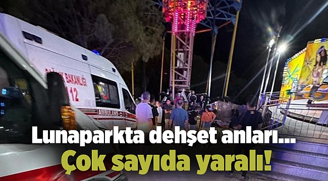 Lunaparkta dehşet anları... Çok sayıda yaralı!
