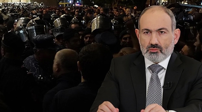 Ermenistan&#039;da halk sokaklarda! &quot;Paşinyan istifa&quot; sloganları attılar