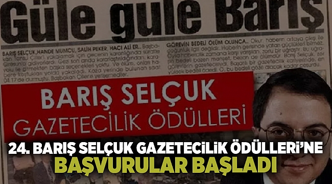 24. Barış Selçuk Gazetecilik Ödülleri’ne başvurular başladı