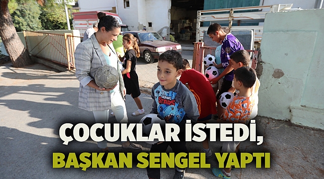 Çocuklar istedi, Başkan Sengel yaptı
