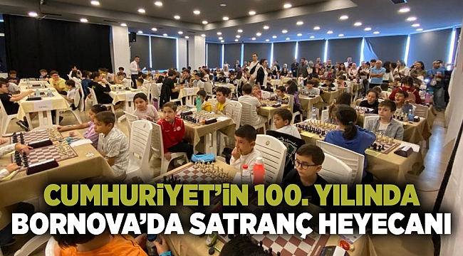 Cumhuriyet&#039;in 100. Yılında Bornova&#039;da satranç heyecanı