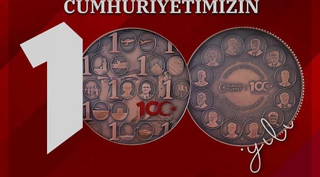 Cumhuriyetin 100. yılına özel "5 Türk lirası" hatıra parası basıldı
