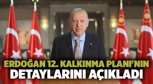 Erdoğan 12. Kalkınma Planı'nın detaylarını açıkladı