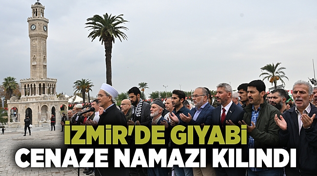 Filistin&#039;de hayatını kaybedenler için İzmir&#039;de gıyabi cenaze namazı kılındı