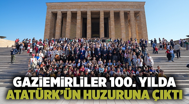 Gaziemirliler 100. yılda Atatürk'ün huzuruna çıktı