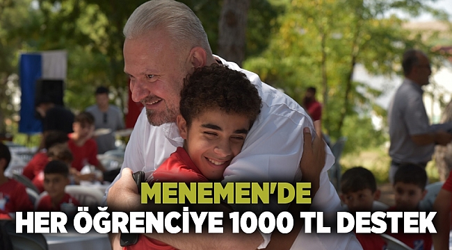 Menemen Belediyesi'nden öğrencilere dev destek!