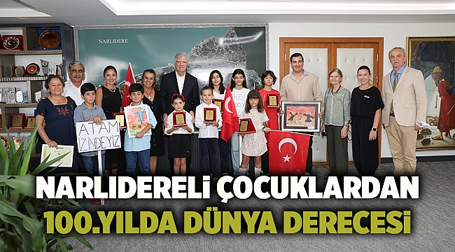 Narlıdereli çocuklardan 100.Yılda dünya derecesi