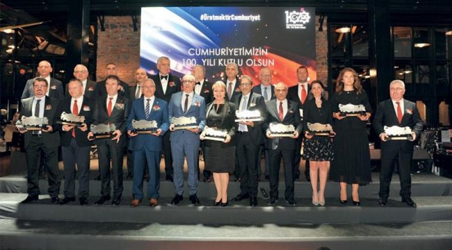 Sanayinin devlerine 100. yıl ödülü
