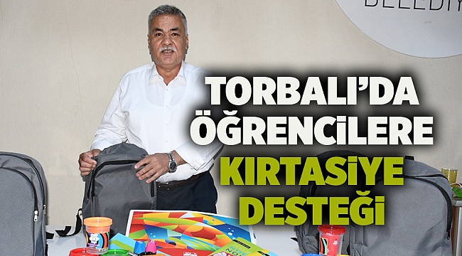 Torbalı’da öğrencilere kırtasiye desteği