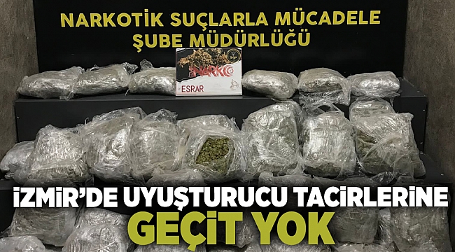 İzmir&#039;de uyuşturucu tacirlerine geçit yok!