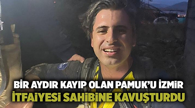 Bir aydır kayıp olan Pamuk’u İzmir İtfaiyesi sahibine kavuşturdu