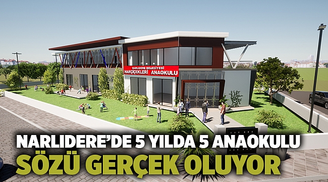 Narlıdere’de 5 Yılda 5 Anaokulu Sözü Gerçek Oluyor