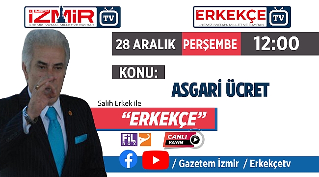 Salih Erkek, "ERKEKÇE" programıyla bugün izleyicilerle buluşacak