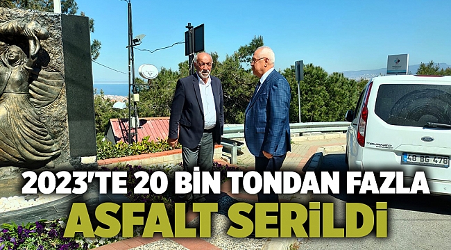 2023&#039;te 20 bin tondan fazla asfalt serildi  