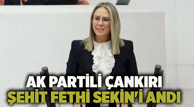 AK Partili Çankırı Şehit Fethi Sekin'i andı