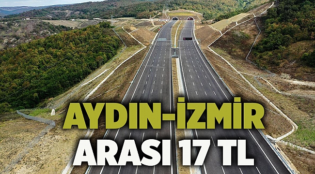 Aydın-İzmir arası 17 TL