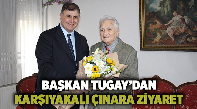Başkan Tugay’dan Karşıyakalı çınara ziyaret