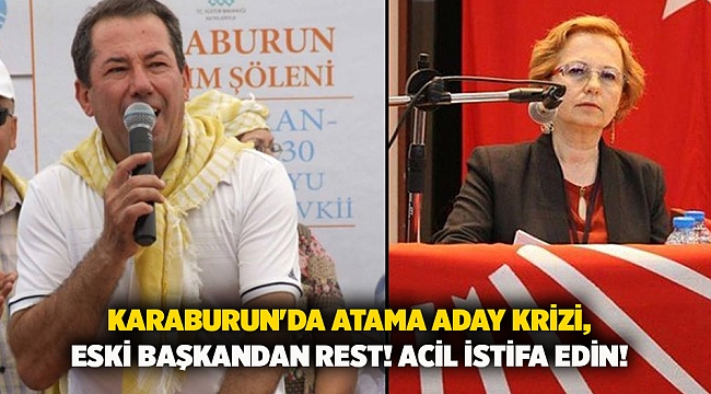 Karaburun&#039;da atama aday krizi, eski başkandan rest! ACİL İSTİFA EDİN!
