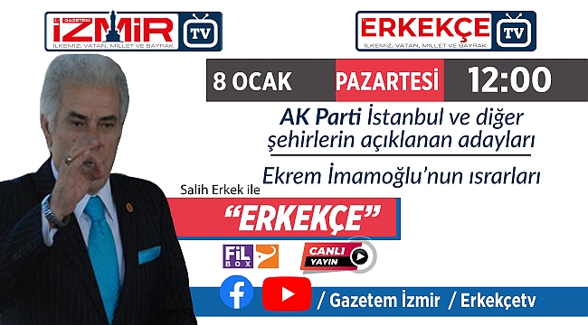 Salih Erkek, &quot;ERKEKÇE&quot; programıyla bugün izleyicilerle buluşacak
