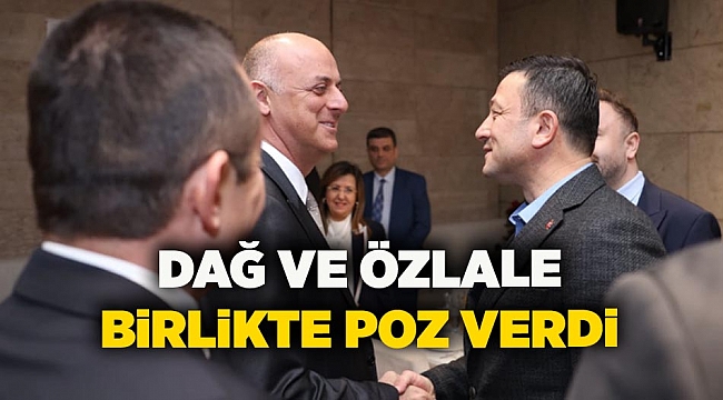 Dağ ve Özlale birlikte poz verdi