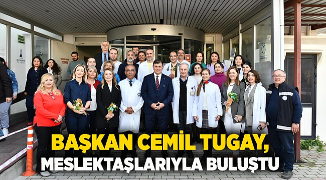 Başkan Cemil Tugay, meslektaşlarıyla buluştu