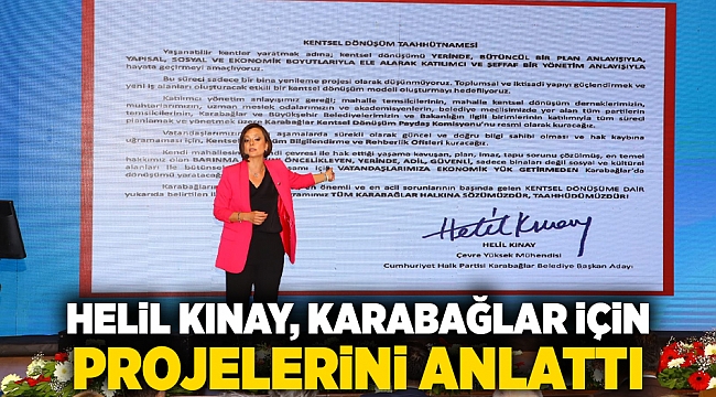 Helil Kınay, Karabağlar için projelerini anlattı