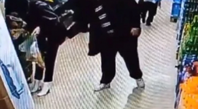 Kırklareli&#039;nde markette alışveriş yapan kadını taciz etti! O anlar kamerada