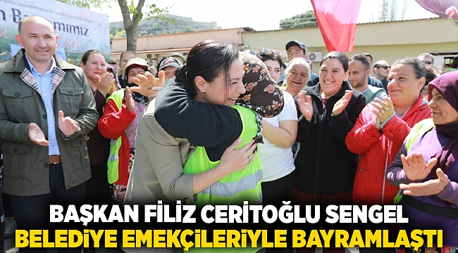Başkan Filiz Ceritoğlu Sengel belediye emekçileriyle bayramlaştı