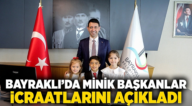 Bayraklı’da minik başkanlar icraatlarını açıkladı
