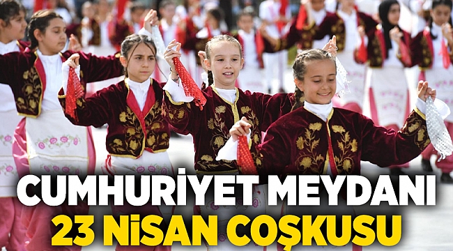 Cumhuriyet Meydanı çocukların gösterileriyle renklendi