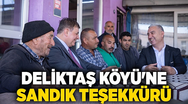 Deliktaş Köyü&#039;ne sandık teşekkürü
