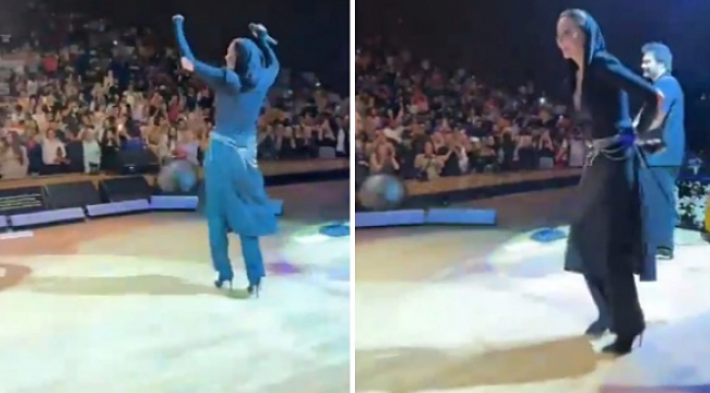 Diyarbakır'da konser veren Sıla'nın, halay performansı olay oldu