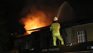 İzmir'de tekstil atölyesinde yangın