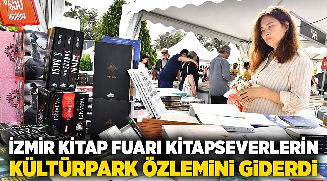 İzmir Kitap Fuarı kitapseverlerin Kültürpark özlemini giderdi