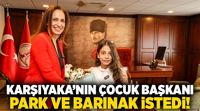 Karşıyaka’nın çocuk başkanı park ve barınak istedi!