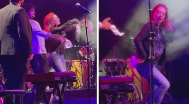 Önce düet yaptılar sonra halay çektiler