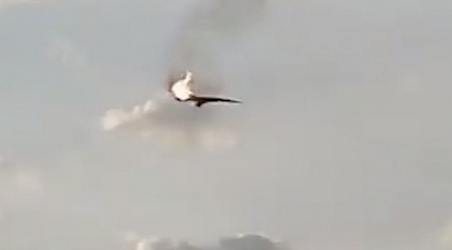 Rusya'da bombardıman uçağı düştü