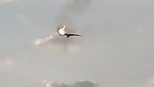 Rusya'da bombardıman uçağı düştü