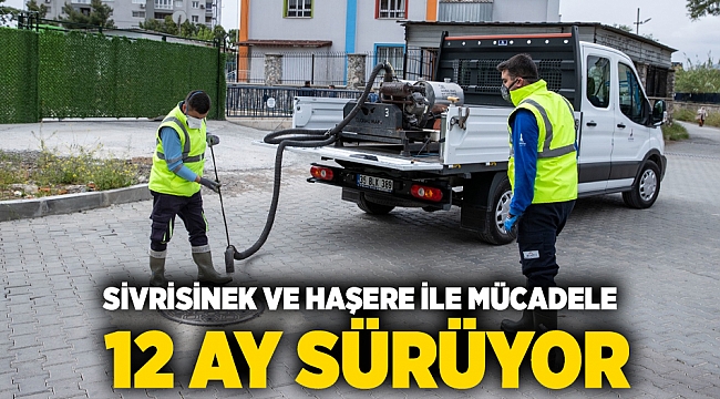 Sivrisinek ve haşere ile mücadele 12 ay sürüyor