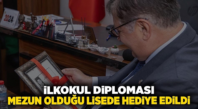 Başkan Tugay&#039;ı duygulandıran sürpriz