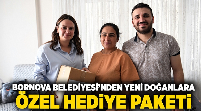 Bornova Belediyesi’nden yeni doğanlara özel hediye paketi