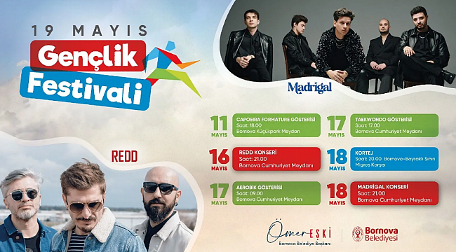 Bornova'da 19 Mayıs'a özel Gençlik Festivali