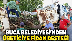Buca Belediyesi’nden üreticiye fidan desteği