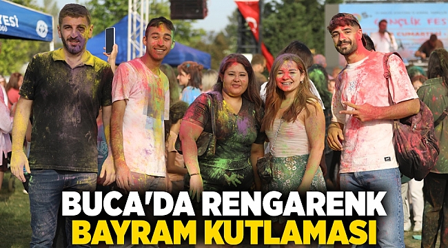 Buca&#039;da rengarenk bayram kutlaması
