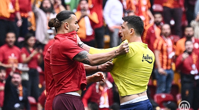 Derbisi öncesi futbolcular arasında kavga çıktı