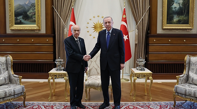 Erdoğan ve Bahçeli'nin görüşmesi başladı
