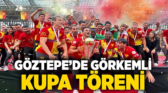 Göztepe&#039;de görkemli kupa töreni